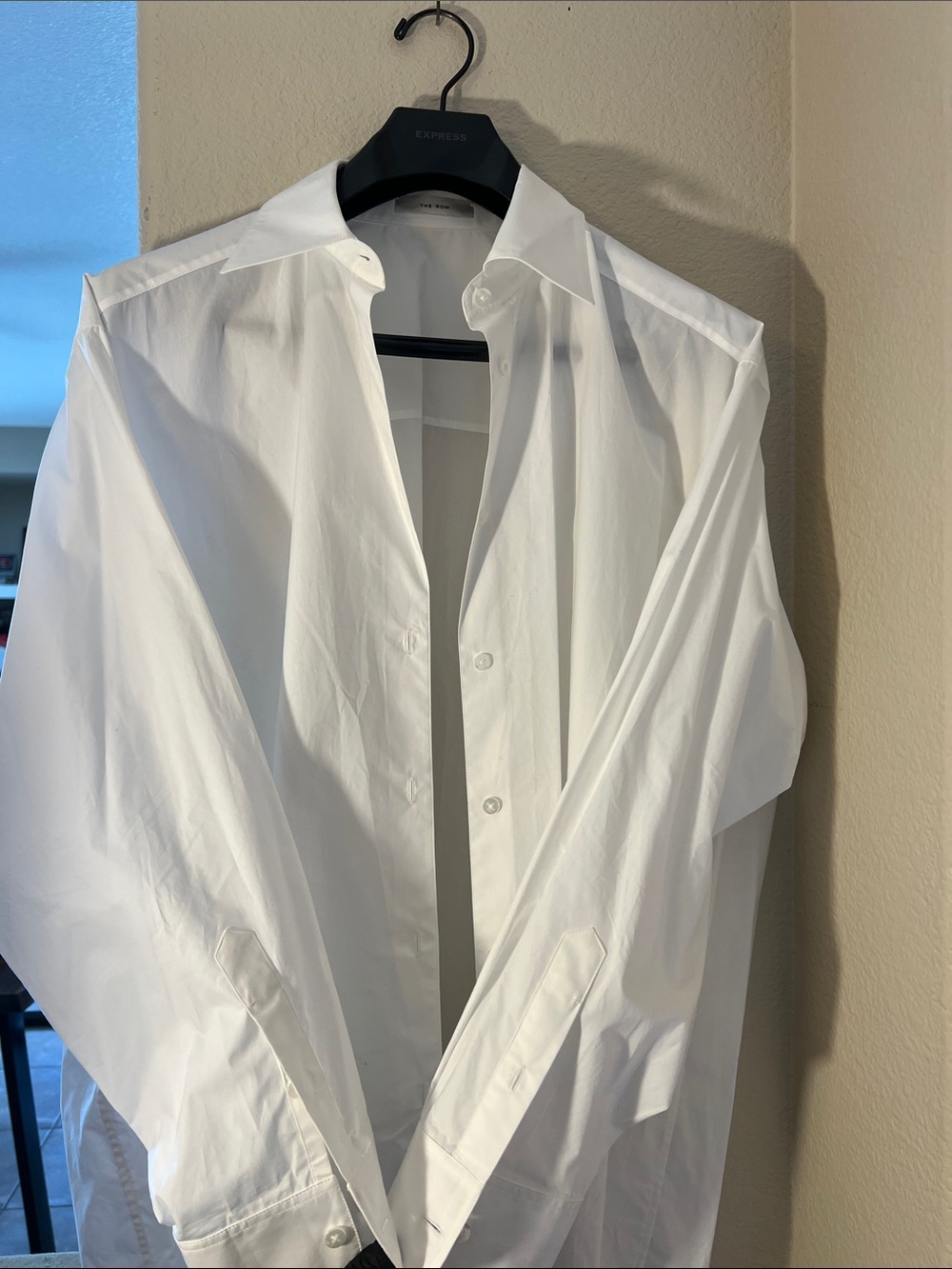 The Row Oversized White Button-Up Shirt